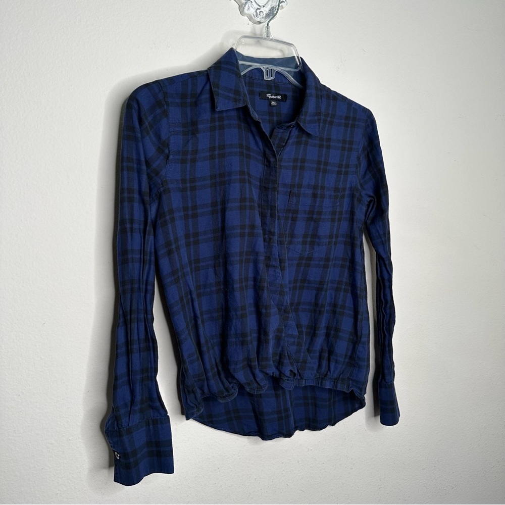 Madewell Wrap-Front Shirt in Arion Plaid - Picture 7 of 13